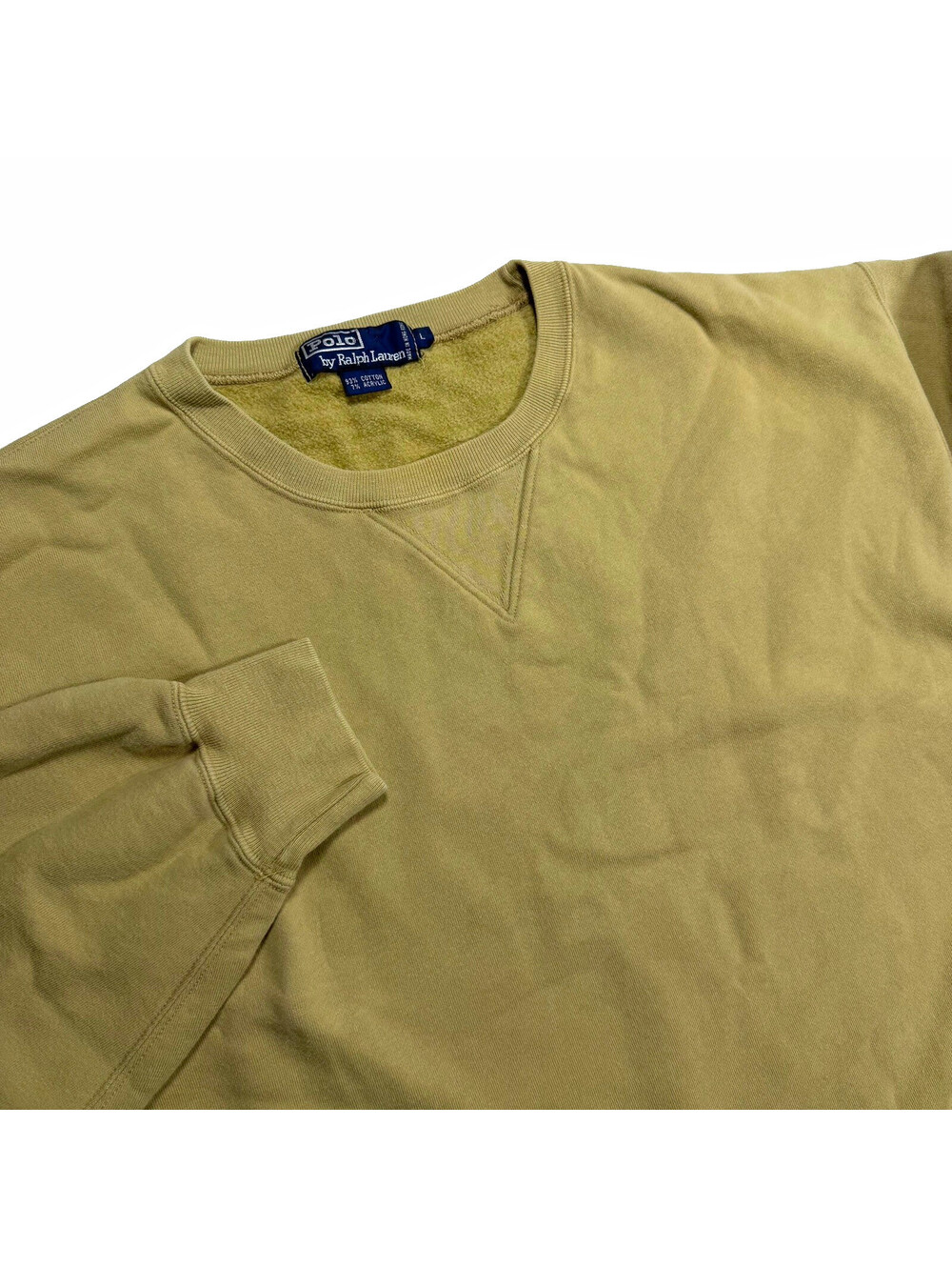 Polo by Ralph Lauren Polo Sport Men's Crewneck Sweatshirt Beige Large